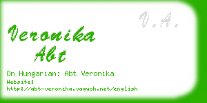 veronika abt business card